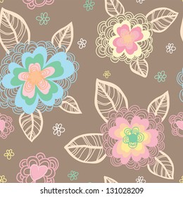 Floral seamless pattern.Seamless pattern can be used for wallpaper, pattern fills, web page background,surface textures.
