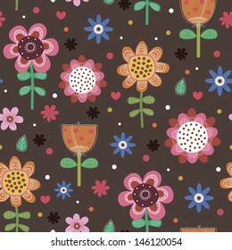 Floral seamless pattern.Seamless pattern can be used for wallpaper, pattern fills, web page background,surface textures.
