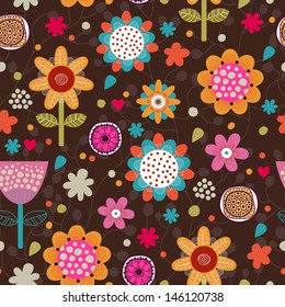 Floral seamless pattern.Seamless pattern can be used for wallpaper, pattern fills, web page background,surface textures.