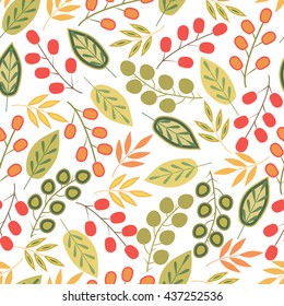 Floral seamless pattern.Vector colorful textile print.Textile texture