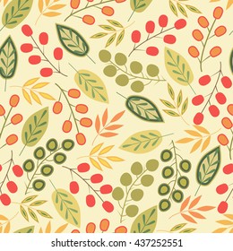 Floral seamless pattern.Vector colorful textile print.Textile texture