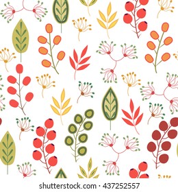 Floral seamless pattern.Vector colorful textile print.Textile texture