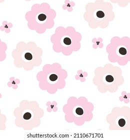 Floral seamless repeat pattern tile