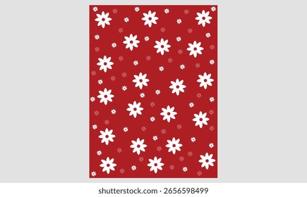 Floral seamless repeated fabric pattern for use.