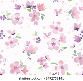 floral seamless scandinavian pattern design