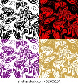 floral seamless (separate layers)