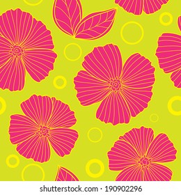 Floral seamless summer pattern