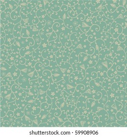 Floral seamless texture.