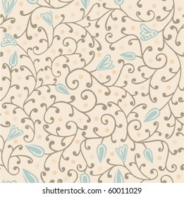 Floral seamless texture.