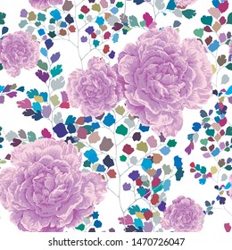 Floral seamless texture. Abstract background.