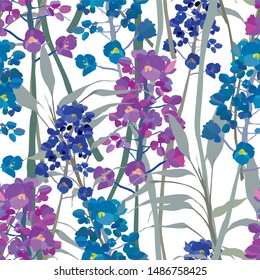 Floral seamless texture. Abstract background.