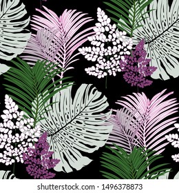 Floral seamless texture. Abstract background.