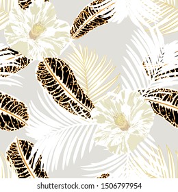 Floral seamless texture. Abstract background.