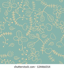 floral seamless texture, endless pattern with flowers. Can be used for wallpaper, pattern fills, web page background, surface textures.