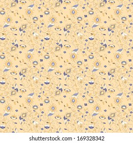 Floral seamless texture, endless pattern with flowers. 