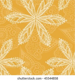 Floral seamless texture  with paisley background. Easy to use.
