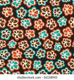Floral seamless texture. Pattern with flowers