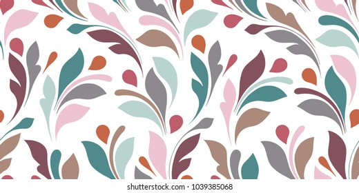 Floral seamless texture for textile, wallpapers, wrapping, paper. Art ornament.