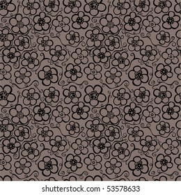 Floral seamless texture. Vector flowers pattern.