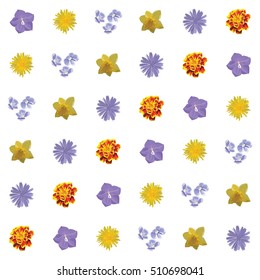Floral Seamless Texture. Vector Pattern