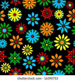 Floral Seamless Tile