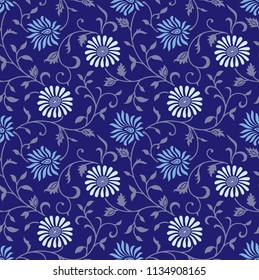 Floral seamless vector background