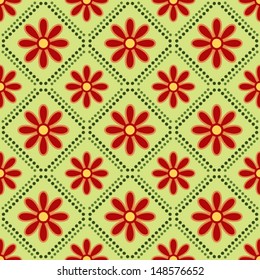 Floral seamless vector background