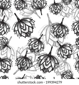 Floral seamless vector background