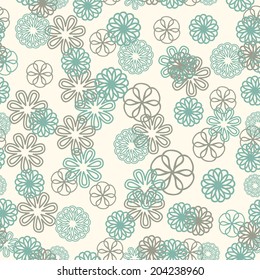 Floral seamless vector background