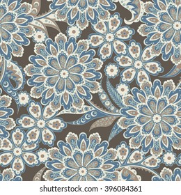 Floral seamless vector background