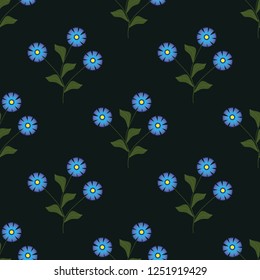 Floral seamless vector background  is computer graphics and can be used in the design of textiles, in the printing industry, in a variety of design projects