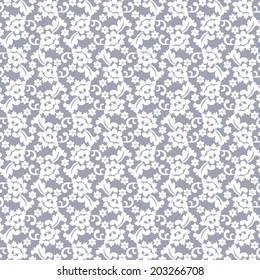 Floral seamless vector background for retro design