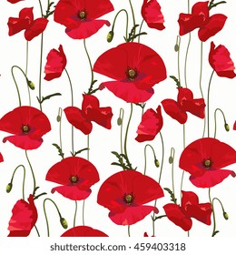 Floral seamless vector illustration