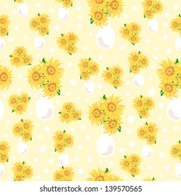 floral seamless vector pattern