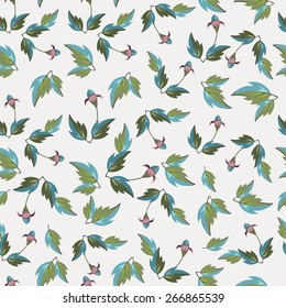 floral seamless vector pattern