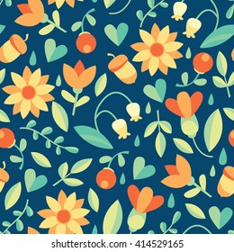 floral seamless vector pattern