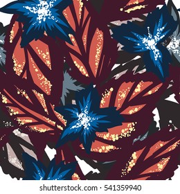 floral seamless vector pattern