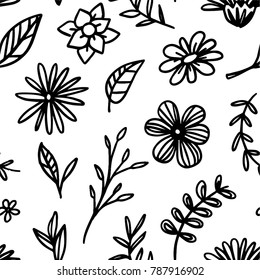 Floral seamless vector pattern