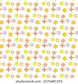 Floral seamless vector pattern design