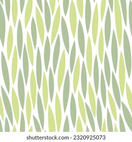 Floral seamless vector pattern. Green leafs subtle background. 