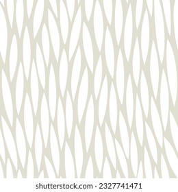 Floral seamless vector pattern. Leafs subtle background. Abstract grey field grass ornament