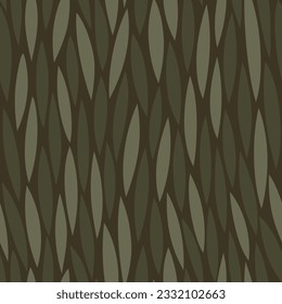 Floral seamless vector pattern. Leafs subtle background. African animal print, safari ornament