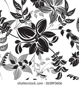 Floral Seamless Vector Pattern Set. Elegant Design With Beautiful Flowers, Butterflies and Birds on Color Background. Floral and Swirl Elements. Ideal for Textile Print and Wallpapers.