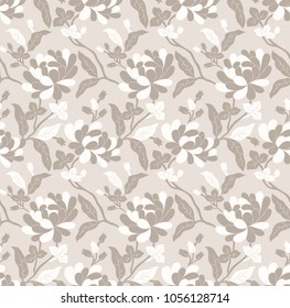 Floral seamless vector wallpaper