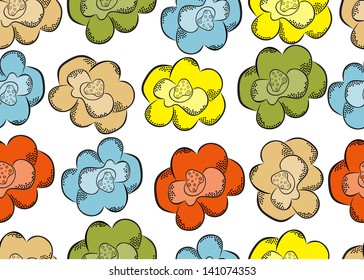 Floral seamless wallpaper