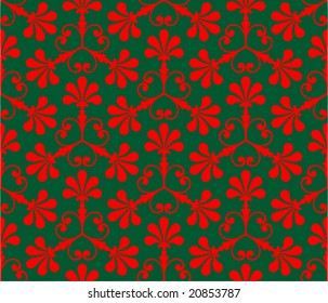 Floral seamless wallpaper.