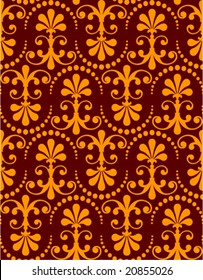 Floral seamless wallpaper.