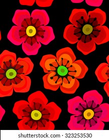 Floral seamless wallpaper