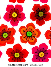Floral seamless wallpaper