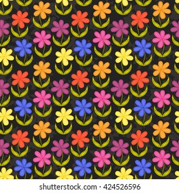 Floral seamless wallpaper.